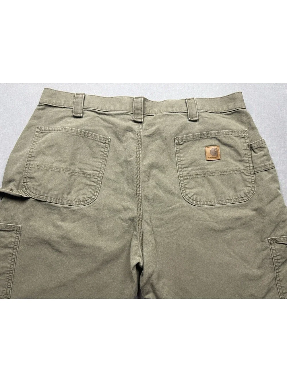 Carhartt Carpenter Pants Men 38x30 Tan B151 Loose Original Fit Work